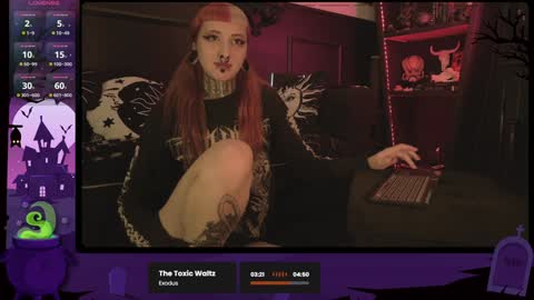 Snapshot of 666deathgasm chatting on 12.27.24 Juune online show from 12.27.24