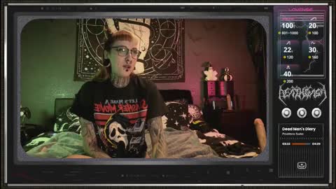 Snapshot of 666deathgasm chatting on 03.01.25 Juune online show from 03.01.25