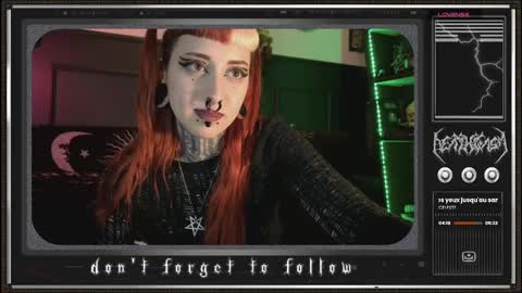 Snapshot of 666deathgasm chatting on 03.07.25 Juune online show from 03.07.25