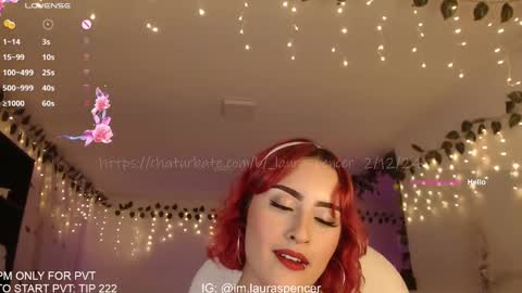 Snapshot of _lauraspencer_ chatting on 12.03.24 Laura online show from 12.03.24