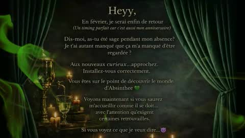 Snapshot of absinthee chatting on 02.02.26 absy online show from 02.02.26