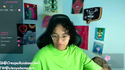 Snapshot of alesyahampton chatting on 01.09.25 Crespa Ruidosa online show from 01.09.25