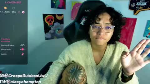 Snapshot of alesyahampton chatting on 01.16.25 Crespa Ruidosa online show from 01.16.25