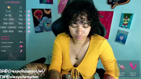 Snapshot of alesyahampton chatting on 01.21.25 Crespa Ruidosa online show from 01.21.25