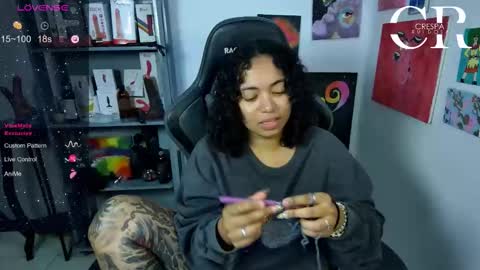 Snapshot of alesyahampton chatting on 10.10.25 Crespa Ruidosa online show from 10.10.25