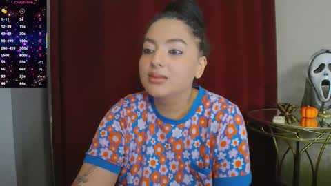 Snapshot of allyiah chatting on 10.21.25 online show from 10.21.25