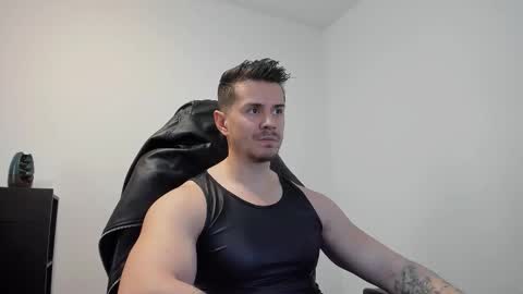 Snapshot of alphagodleatherking92 chatting on 10.23.25 LeatherMaster online show from 10.23.25