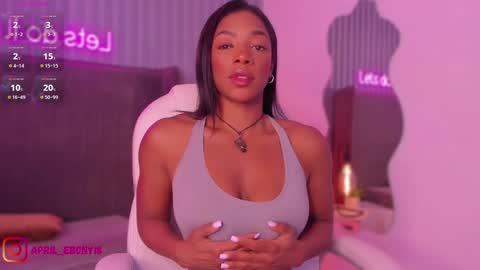 Snapshot of april_ebony18_ chatting on 01.21.25 April online show from 01.21.25