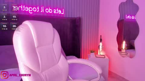 Snapshot of april_ebony18_ chatting on 02.19.25 April online show from 02.19.25