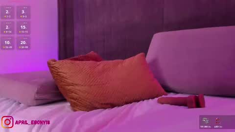 Snapshot of april_ebony18_ chatting on 02.22.25 April online show from 02.22.25