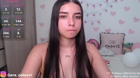 Snapshot of aratna_coluccii chatting on 02.23.25 Aratna my dream 3000 tokens online show from 02.23.25