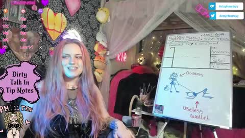 Snapshot of artsyheartsyy chatting on 09.20.25 ArtsyHeartsyy online show from 09.20.25