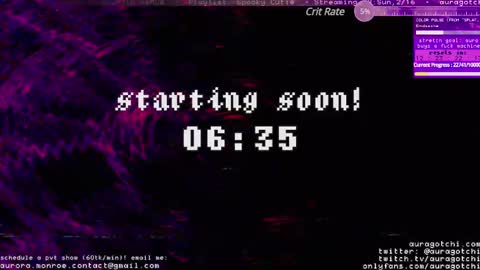 Aurora  Aura online show from 02.16.25