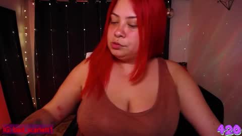 Snapshot of bad_scarlett1 chatting on 03.02.25 Scarlett online show from 03.02.25