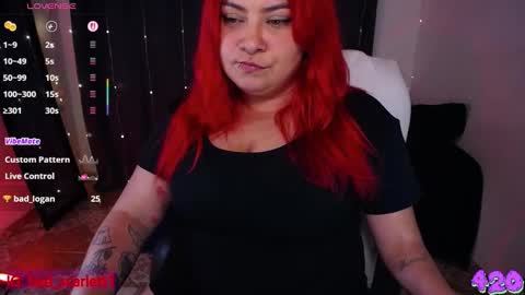 Snapshot of bad_scarlett1 chatting on 03.05.25 Scarlett online show from 03.05.25