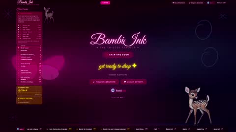 BambiInk online show from 04.21.26