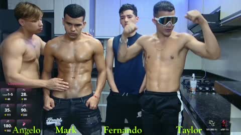 Snapshot of boysgang_sex chatting on 12.16.24 Angelo Mark Fernando Taylor online show from 12.16.24