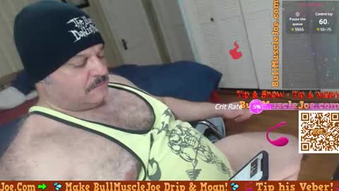 Snapshot of bullmusclejoe chatting on 12.14.24 BullMuscleJoe online show from 12.14.24