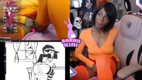 Snapshot of bunniikimi chatting on 10.05.25 Bunnii Kimi online show from 10.05.25