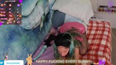 Snapshot of bunnycheekz chatting on 11.19.25 Tokki bunny online show from 11.19.25