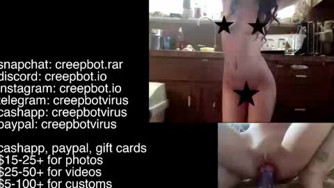 Snapshot of creepbot chatting on 11.19.25 riot online show from 11.19.25