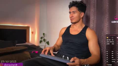 Snapshot of discw0lf chatting on 10.26.25 discw0lf online show from 10.26.25