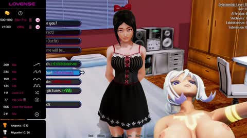 Snapshot of elfielovevt chatting on 12.01.24 Elfie Love online show from 12.01.24