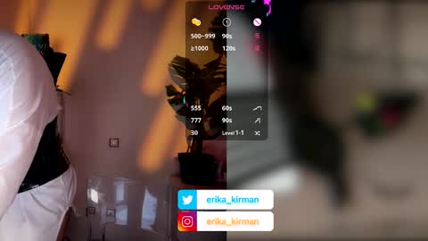 Snapshot of erika_kirman chatting on 03.27.26 Erika online show from 03.27.26