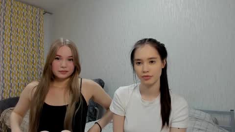 Snapshot of eumomino chatting on 02.13.25 Veronica Tiia Lilith left to right online show from 02.13.25