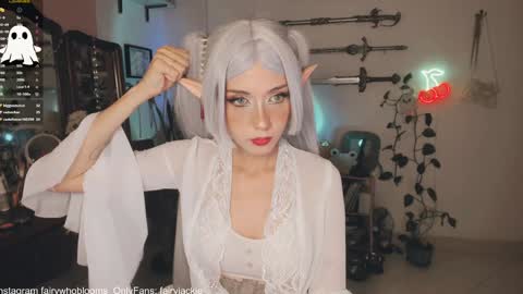 Snapshot of fairywhore chatting on 01.22.25 Jackie Cosplayer online show from 01.22.25