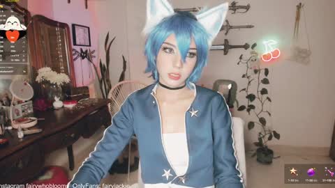 Snapshot of fairywhore chatting on 01.27.25 Jackie Cosplayer online show from 01.27.25