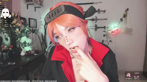 Snapshot of fairywhore chatting on 02.01.25 Jackie Cosplayer online show from 02.01.25