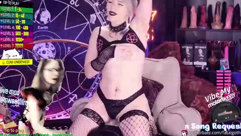 Snapshot of fatalgoth chatting on 02.18.25  Lily  Waifu  online show from 02.18.25