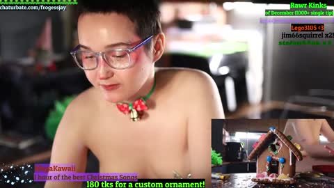 Snapshot of frogessjay chatting on 12.22.24   Jaywise Frogfoot  online show from 12.22.24