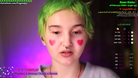 Snapshot of frogessjay chatting on 02.23.25   Jaywise Frogfoot  online show from 02.23.25