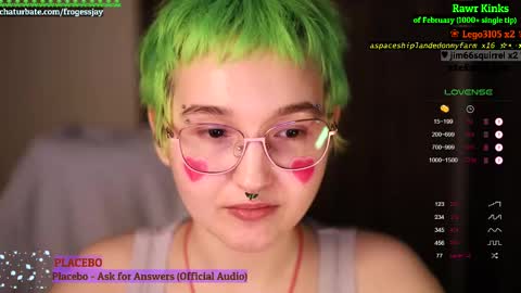 Snapshot of frogessjay chatting on 02.24.25   Jaywise Frogfoot  online show from 02.24.25