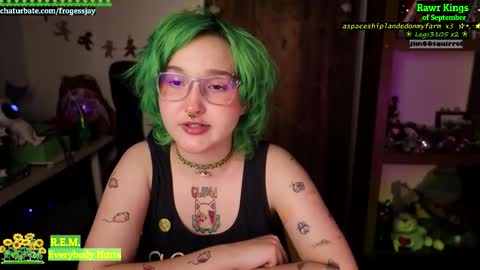 Snapshot of frogessjay chatting on 09.10.25   Jaywise Frogfoot  online show from 09.10.25