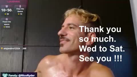 Rico Ryder online show from 07.10.26