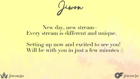 Snapshot of jiwon4u chatting on 02.22.25 Jiwon online show from 02.22.25