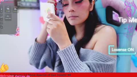 Snapshot of kyomi_chang chatting on 02.13.25 Kyomi online show from 02.13.25