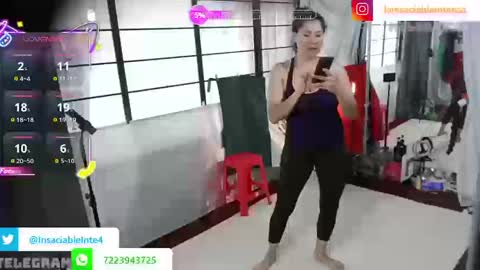 lainsaciableintensa online show from 10.18.25