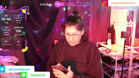 lainsaciableintensa online show from 10.22.25