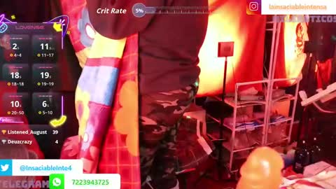 lainsaciableintensa online show from 10.24.25