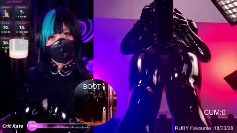 Latex Ruby online show from 03.20.26