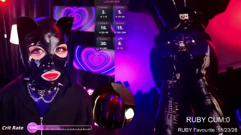 Latex Ruby online show from 03.31.26