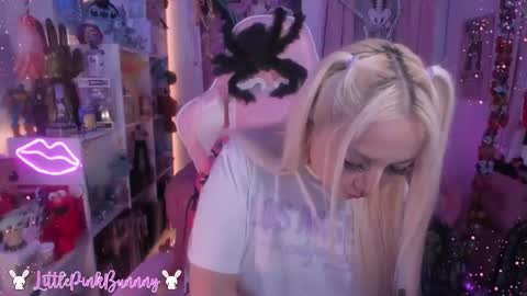 Snapshot of littlepinkbunnny chatting on 10.28.25 LittlePinkBunnny online show from 10.28.25