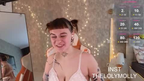 Snapshot of lolymolli chatting on 10.16.25 Molli online show from 10.16.25