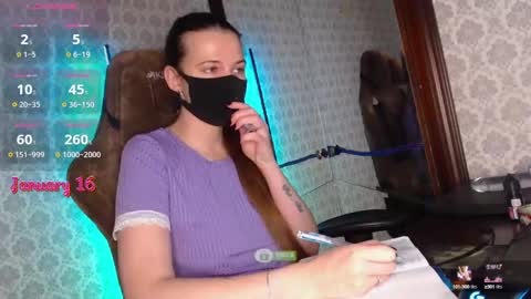 Snapshot of m00n8kiki chatting on 01.16.25 Ksu online show from 01.16.25