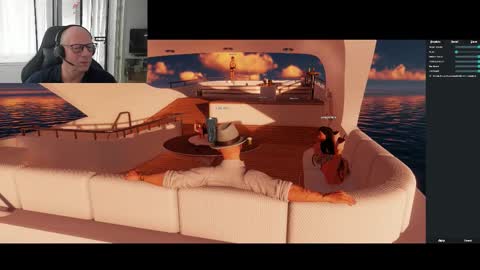 Snapshot of machinegun3dx chatting on 10.03.25 Andy online show from 10.03.25