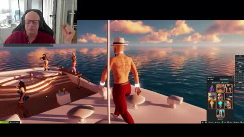 Snapshot of machinegun3dx chatting on 10.08.25 Andy online show from 10.08.25